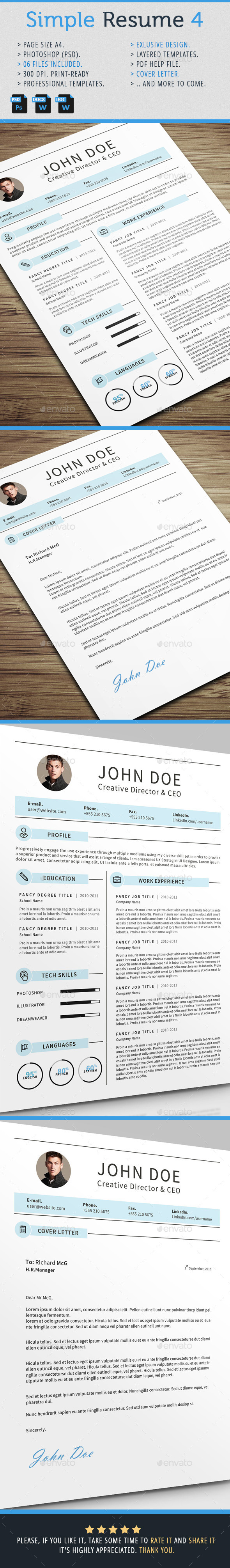 Simple Resume 4 Simple Resume 4