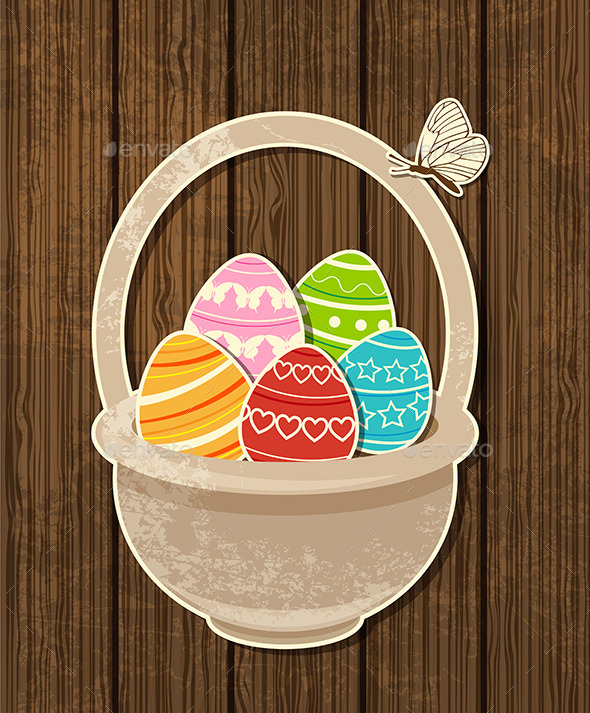 GraphicRiver Easter Background with Eggs in Basket 10265701 GraphicRiver Easter Background with Eggs in Basket 10265701
