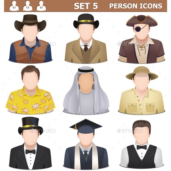 GraphicRiver Person Icons Set 5 10266229 GraphicRiver Person Icons Set 5 10266229