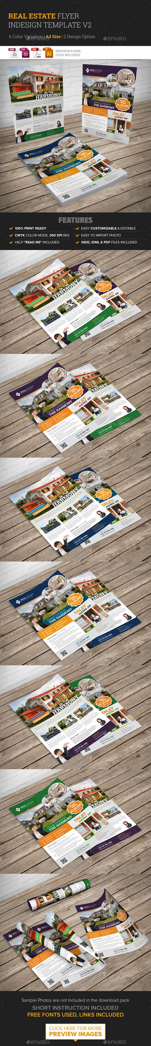 Real Estate Flyer Indesign Template v2