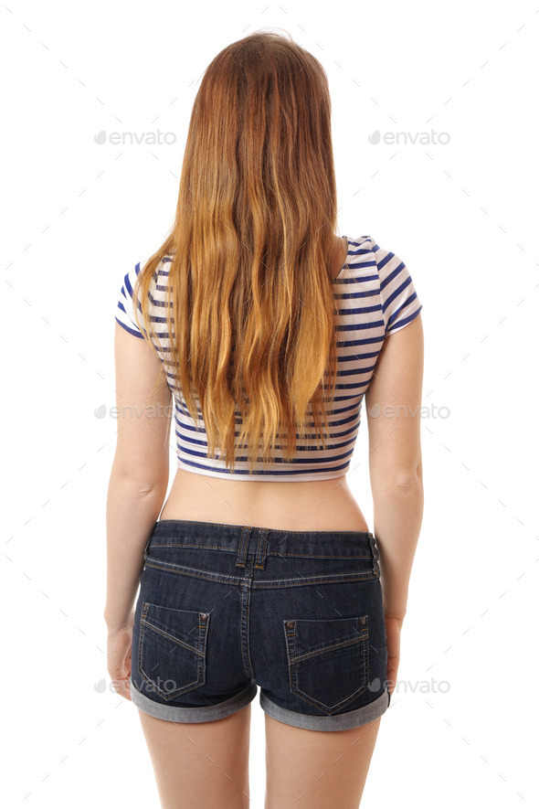 young woman from behind (Misc) Photo Download