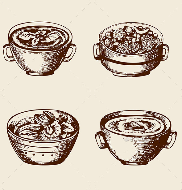 GraphicRiver Soup From Seafood and Vegetables 10266567 GraphicRiver Soup From Seafood and Vegetables 10266567