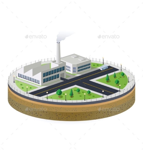 GraphicRiver Industrial Plant 10266994 GraphicRiver Industrial Plant 10266994