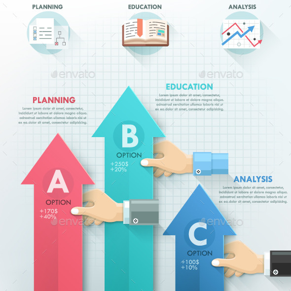 Business Hands Teamwork Infographics Business Hands Teamwork Infographics