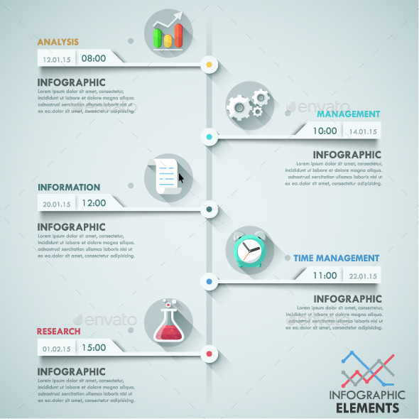 Modern Infographic Paper Timeline Modern Infographic Paper Timeline