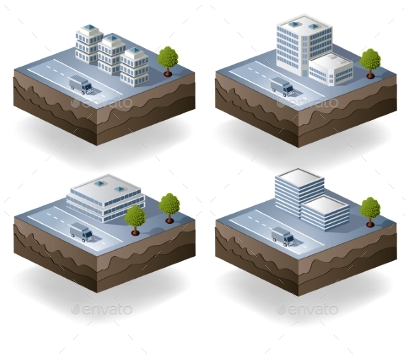 GraphicRiver Isometric City 10267274 GraphicRiver Isometric City 10267274