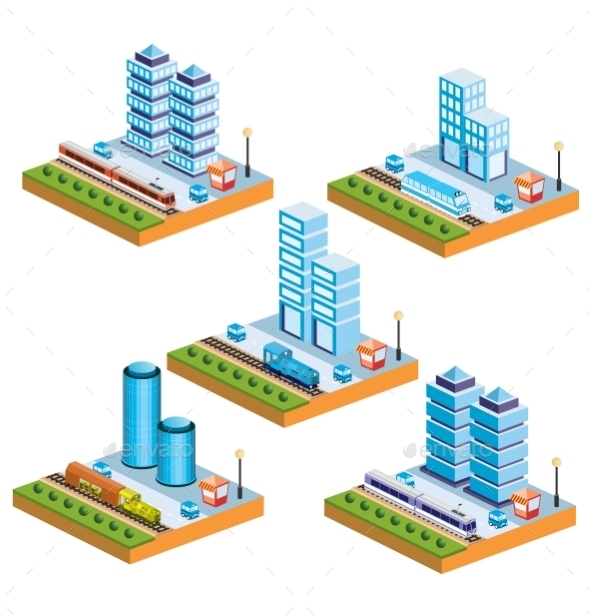 GraphicRiver Isometric City 10267411 GraphicRiver Isometric City 10267411