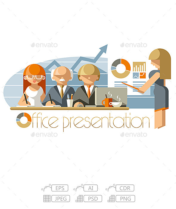 GraphicRiver Flat Office Presentation 10267535 GraphicRiver Flat Office Presentation 10267535