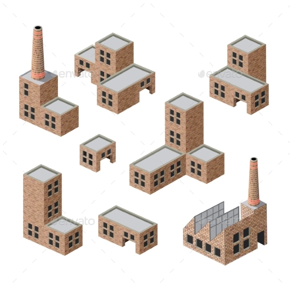 GraphicRiver Brick Buildings 10267851 GraphicRiver Brick Buildings 10267851