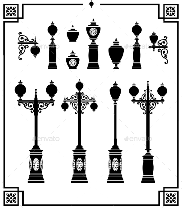 GraphicRiver Street Lamps 10268651 GraphicRiver Street Lamps 10268651