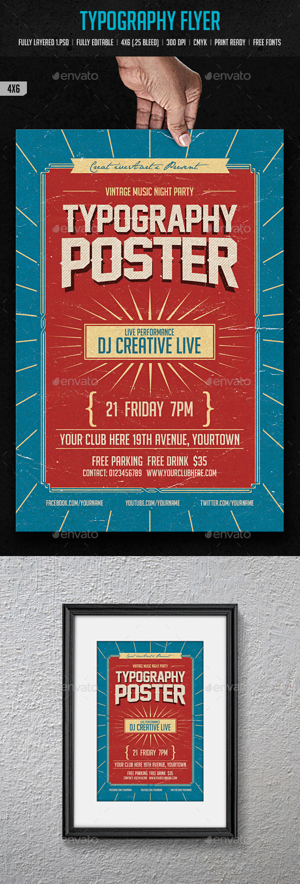 GraphicRiver Typography Flyer 10269620 GraphicRiver Typography Flyer 10269620