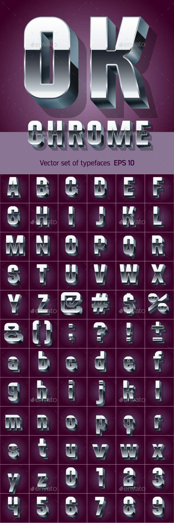 GraphicRiver Illustration of Silver or Aluminum 3D Alphabet 10266548 GraphicRiver Illustration of Silver or Aluminum 3D Alphabet 10266548