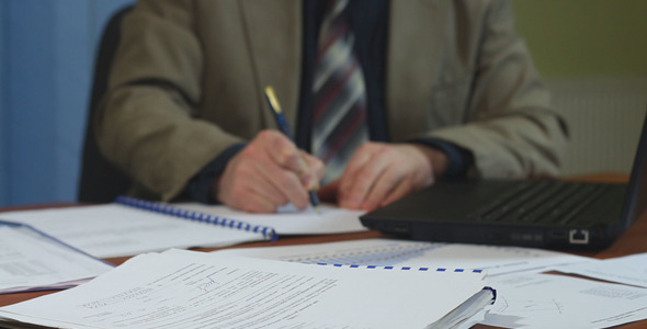 Businessman Paper Fills Businessman Paper Fills