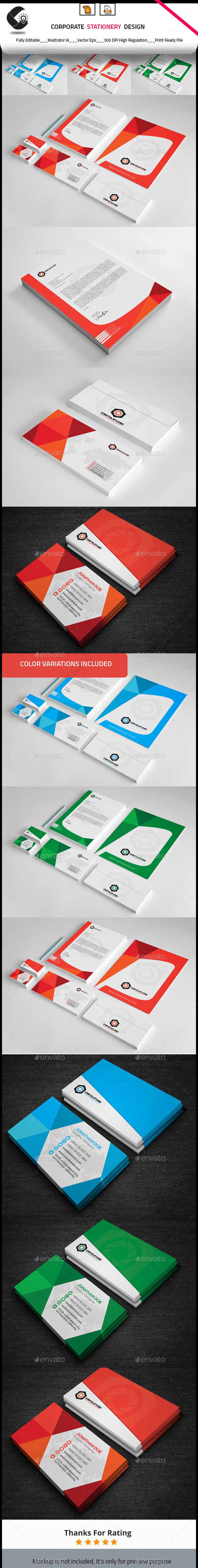 GraphicRiver Corporate Stationery Design 10270119 GraphicRiver Corporate Stationery Design 10270119