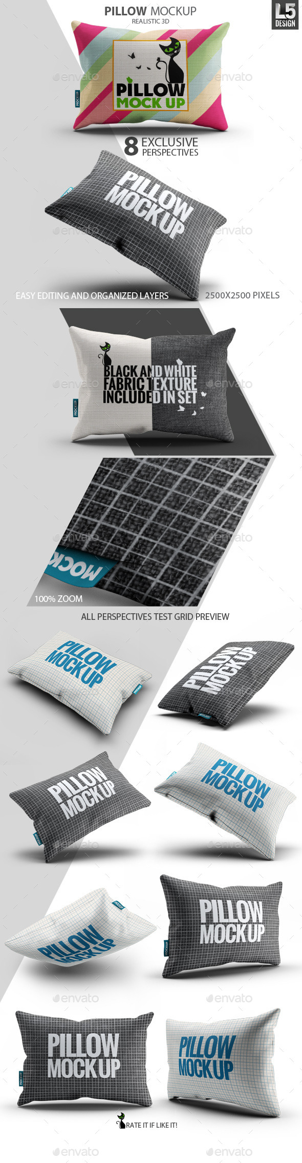 GraphicRiver Fabric Pillow Mock-Up 10270404 GraphicRiver Fabric Pillow Mock-Up 10270404