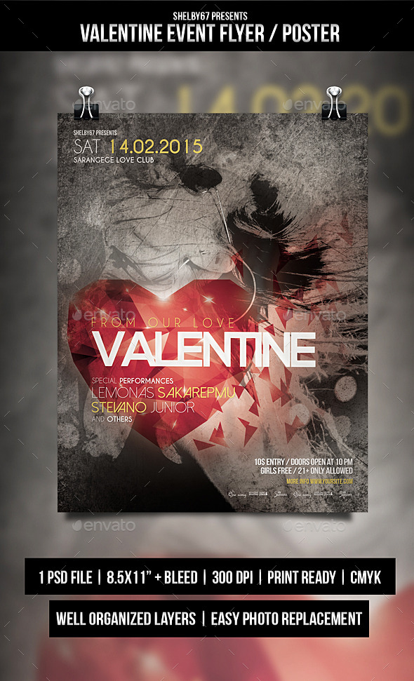 GraphicRiver Valentine Event Flyer Poster 10271115 GraphicRiver Valentine Event Flyer Poster 10271115