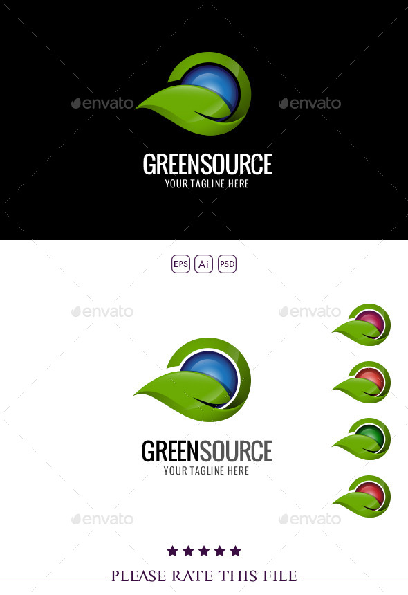 GraphicRiver Leaf & Water Logo 10260771 GraphicRiver Leaf & Water Logo 10260771