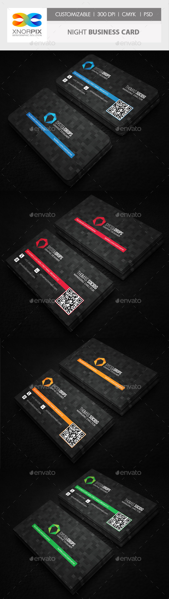 GraphicRiver Night Business Card 10272288 GraphicRiver Night Business Card 10272288