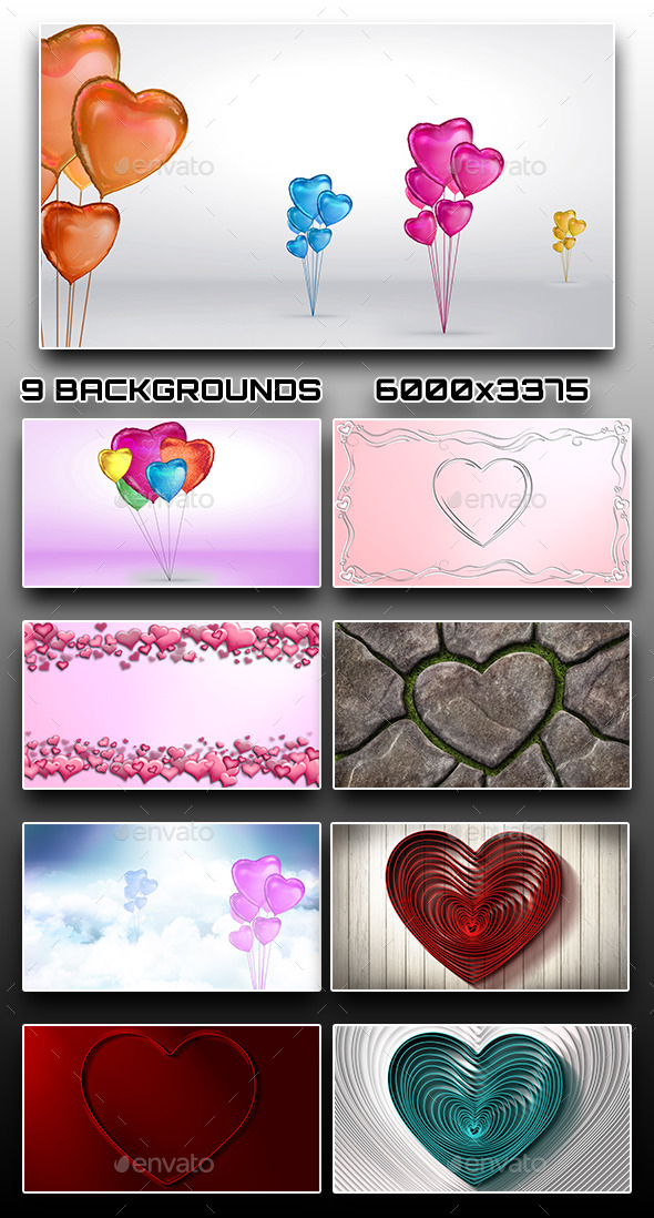 GraphicRiver 9 Valentine s Day Backgrounds 10272949 GraphicRiver 9 Valentine s Day Backgrounds 10272949