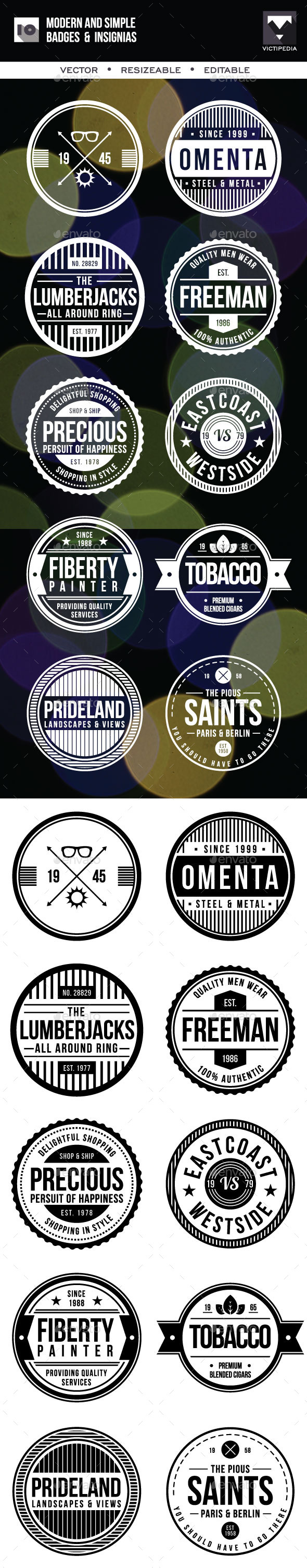 GraphicRiver 10 Modern And SImple Badges 10274164 GraphicRiver 10 Modern And SImple Badges 10274164