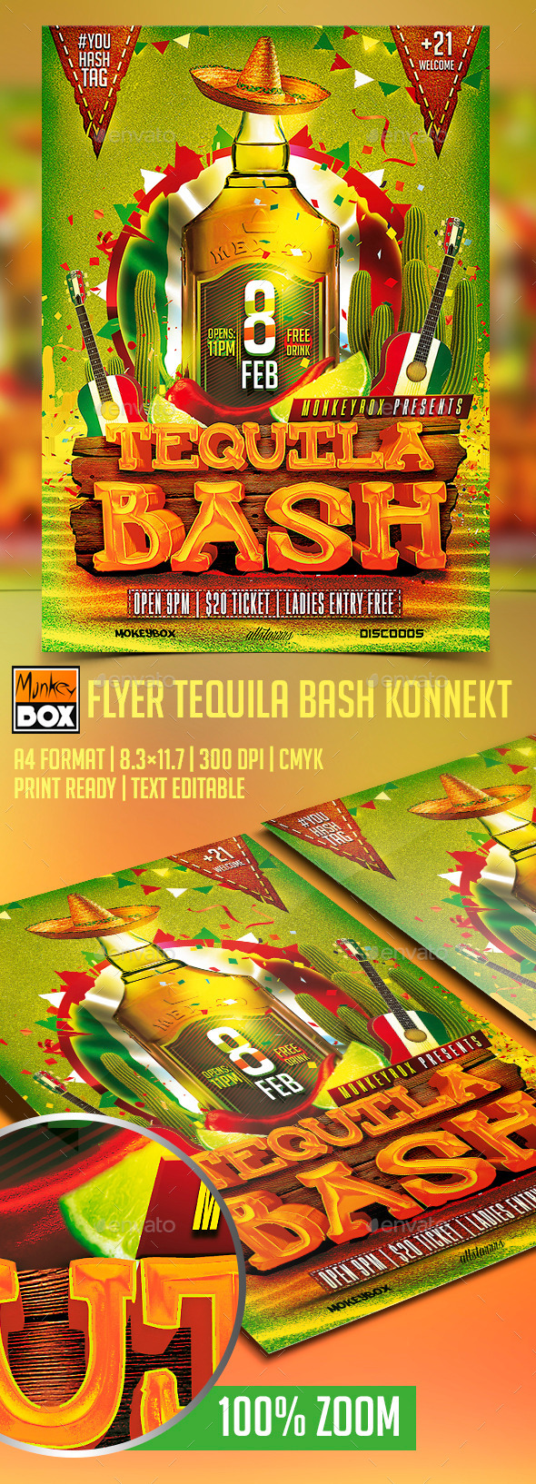 GraphicRiver Flyer Tequila Bash Konnekt 10274196 GraphicRiver Flyer Tequila Bash Konnekt 10274196