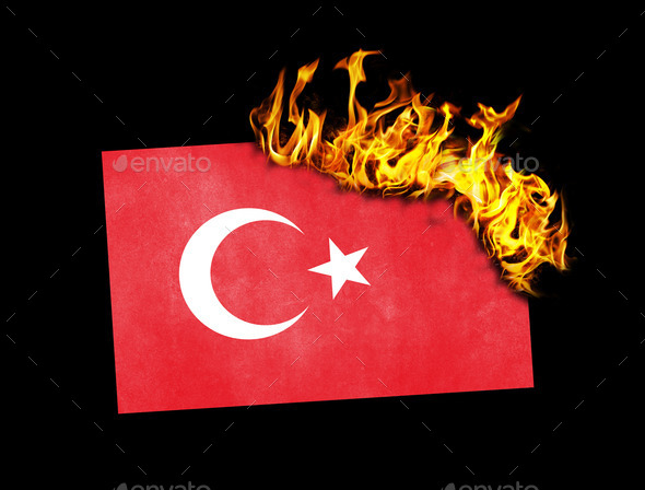 Flag burning - Turkey (Misc) Photo Download
