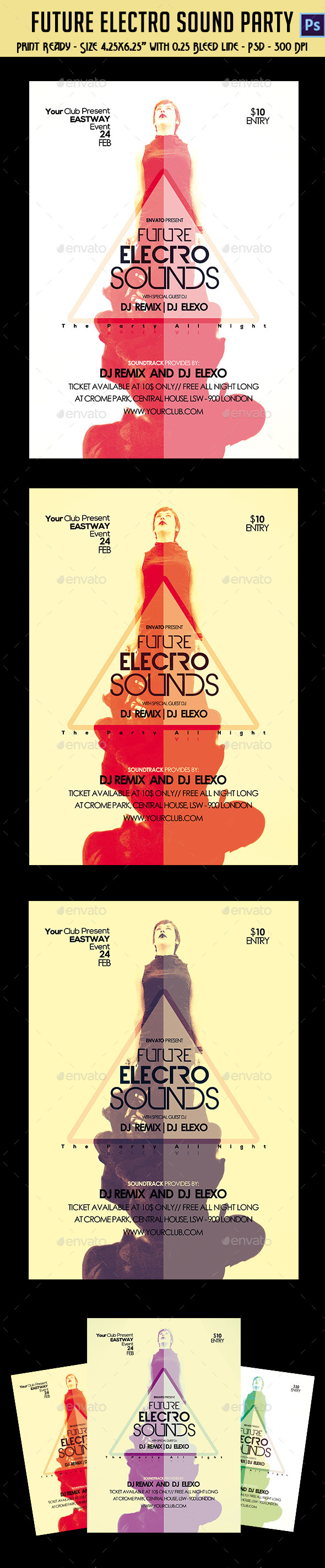 Future Electro Sounds Party Flyer (Clubs & Parties)