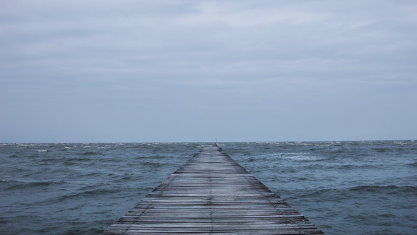 Wooden Bridge In Sea Wooden Bridge In Sea
