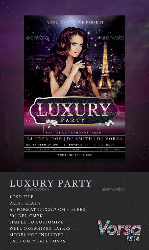 Luxury Party Flyer (Clubs & Parties)