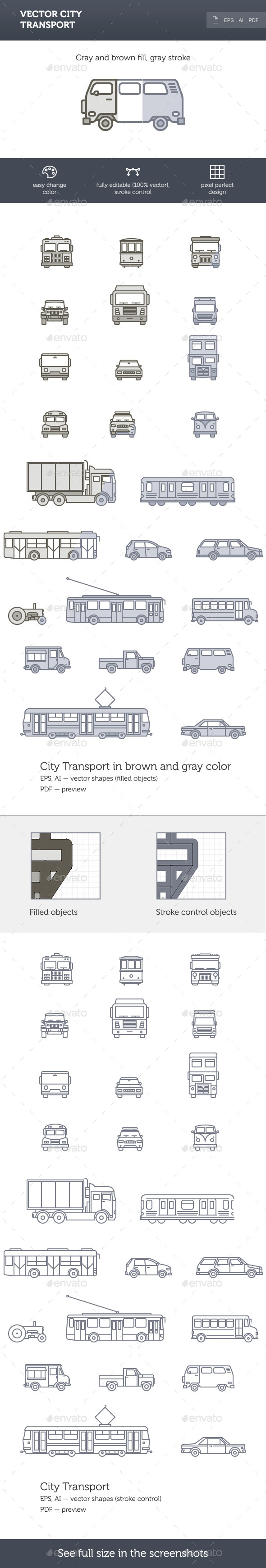 GraphicRiver Vector City Transport 10276744 GraphicRiver Vector City Transport 10276744