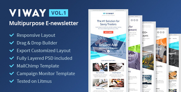 ThemeForest Viway Multipurpose Email Vol.1 & Builder Access 10277269 ThemeForest Viway Multipurpose Email Vol.1 & Builder Access 10277269