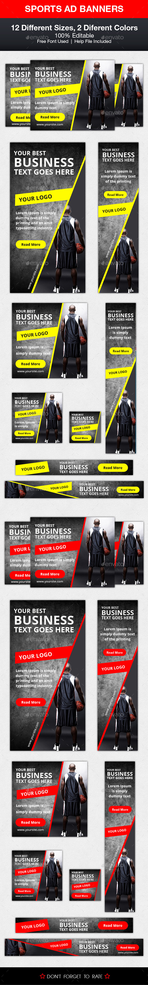 GraphicRiver Sports Ad Banners 10277452 GraphicRiver Sports Ad Banners 10277452