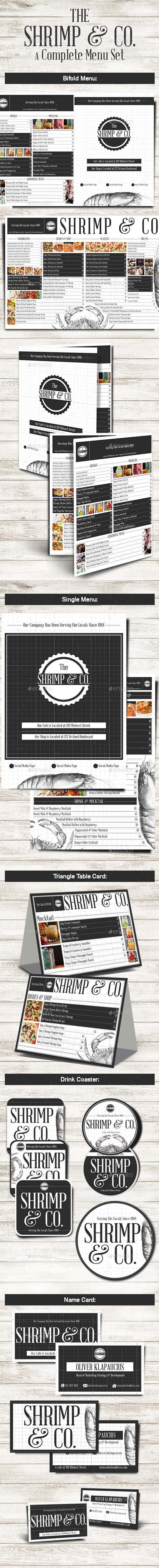 GraphicRiver Shrimp & Co Menu Set 10278445 GraphicRiver Shrimp & Co Menu Set 10278445