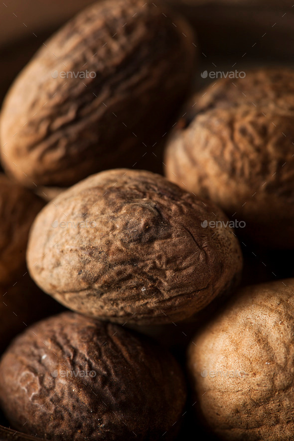 Raw Organic Dry Nutmeg (Misc) Photo Download