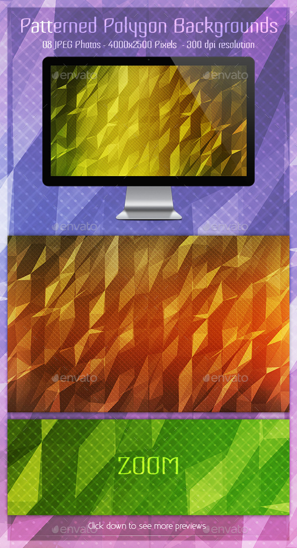 Patterned Polygon Backgrounds