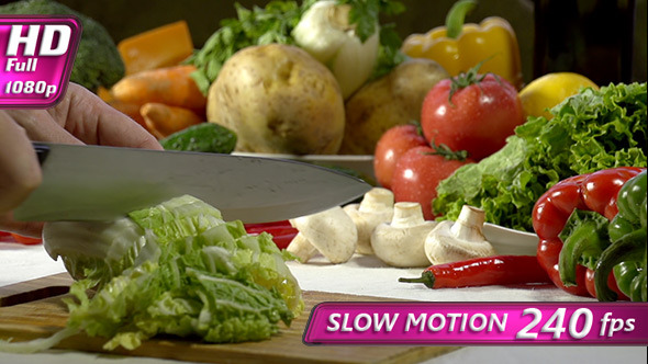 Cutting Chinese Cabbage Cutting Chinese Cabbage