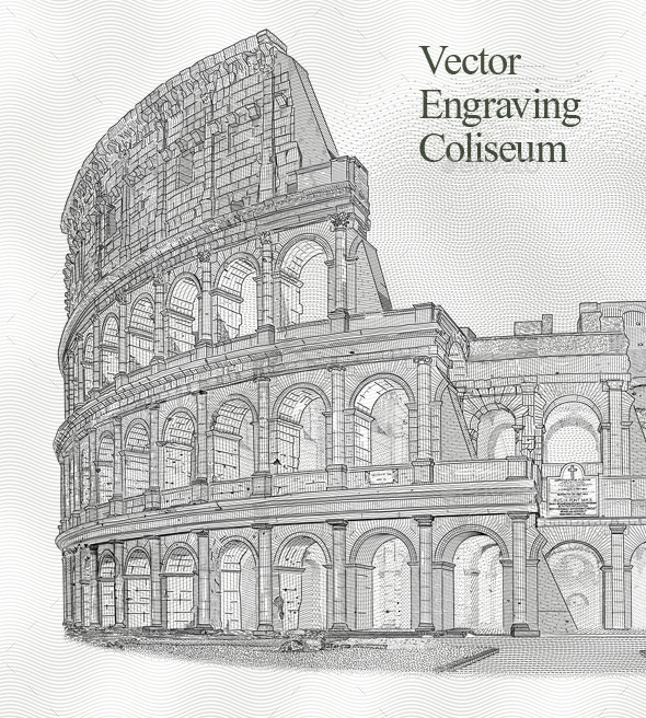 GraphicRiver Engraving Coliseum 10272786 GraphicRiver Engraving Coliseum 10272786