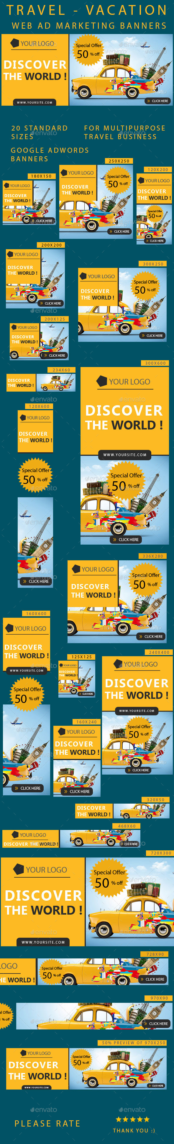 GraphicRiver Travel Banners 10280787 GraphicRiver Travel Banners 10280787