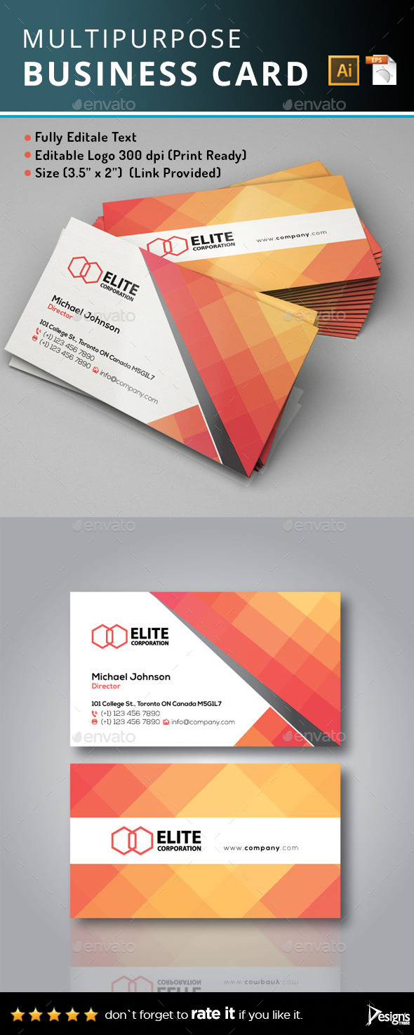 GraphicRiver Business Card 10281059 GraphicRiver Business Card 10281059