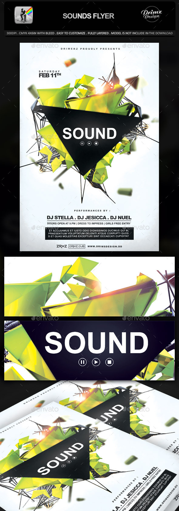 GraphicRiver Sounds Flyer 10282104 GraphicRiver Sounds Flyer 10282104