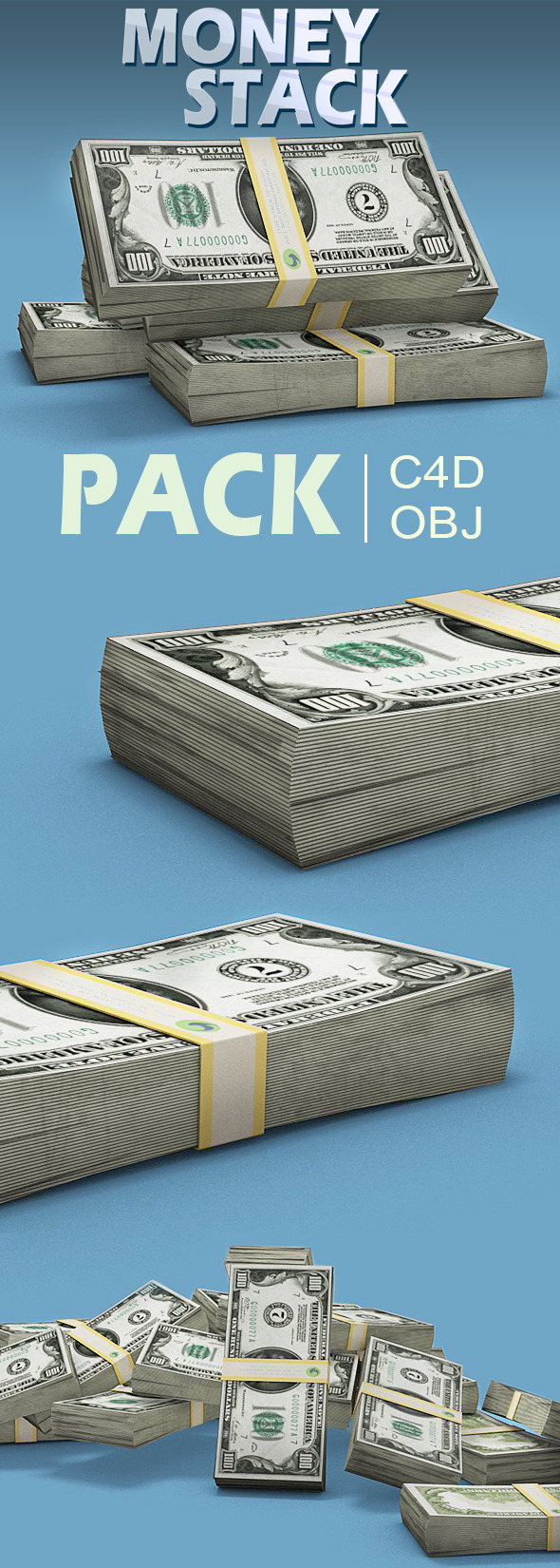 3DOcean Money Stacks 10282872 3DOcean Money Stacks 10282872