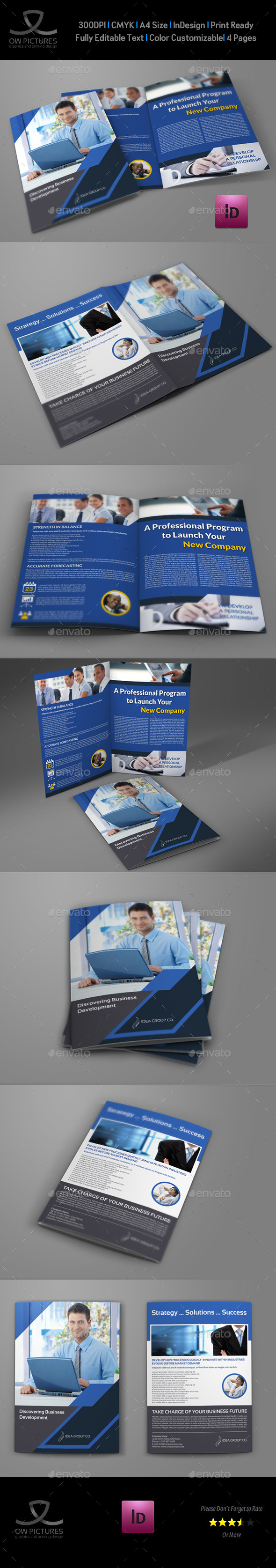 Company Brochure Bi-Fold Template Vol.39 (Brochures)