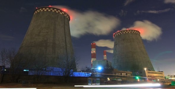 Thermal Power Plant at Night Pack 1 Thermal Power Plant at Night Pack 1