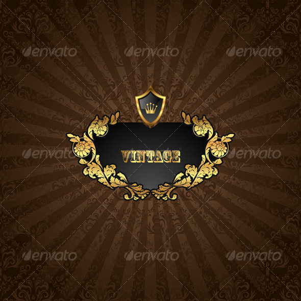 Vintage floral background Vector Vintage floral background Vector