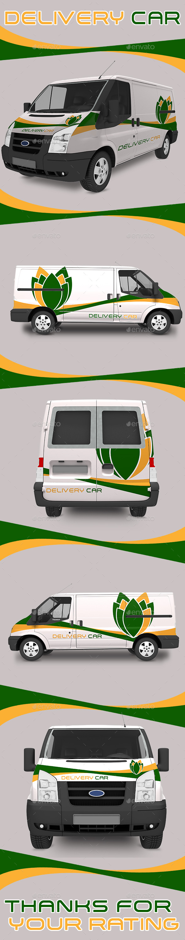 GraphicRiver Delivery Car Mock-Up 10286461 GraphicRiver Delivery Car Mock-Up 10286461