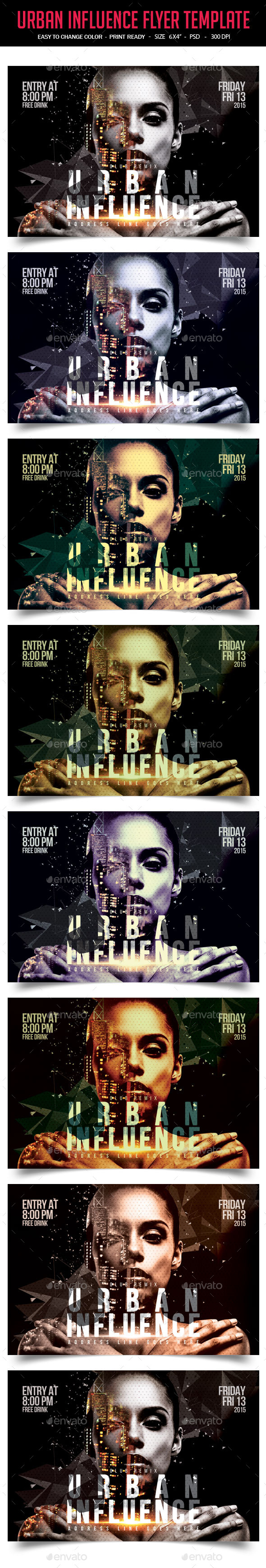 Urban Influence Party Flyer Template