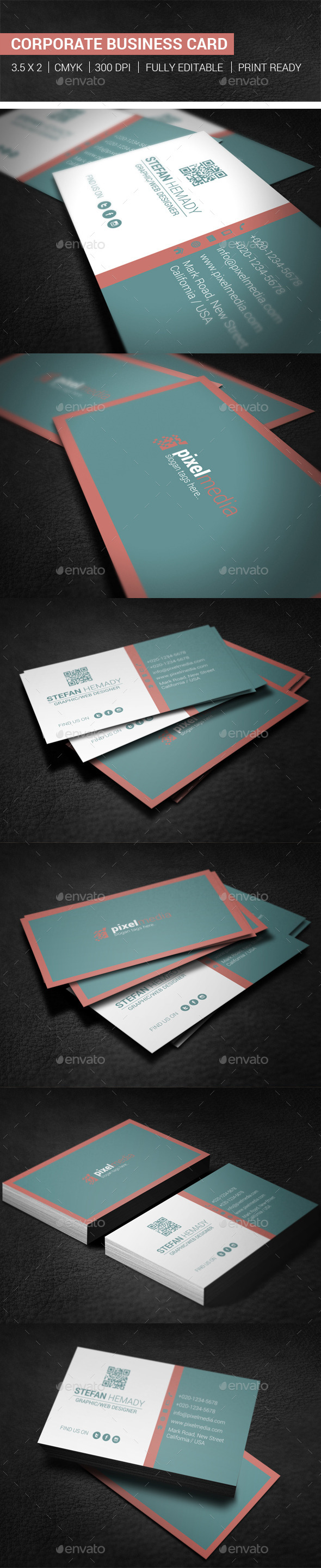 GraphicRiver Corporate Business Card 10288164 GraphicRiver Corporate Business Card 10288164