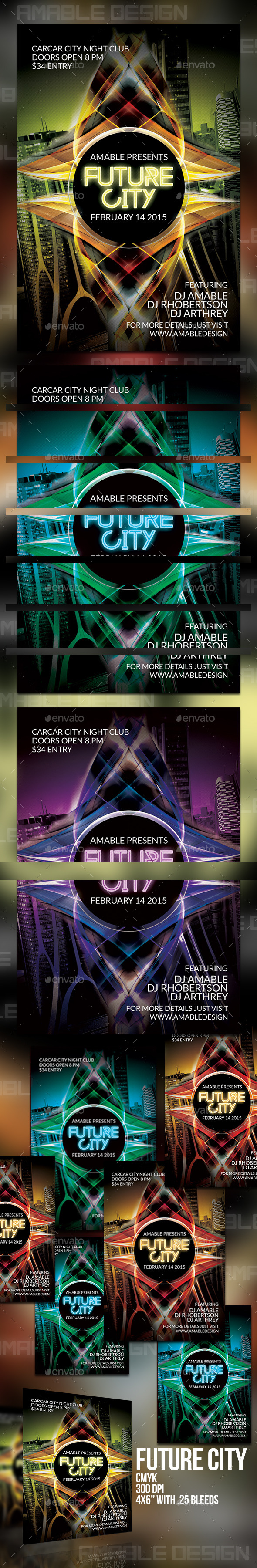 GraphicRiver Future City Flyer 10288343 GraphicRiver Future City Flyer 10288343