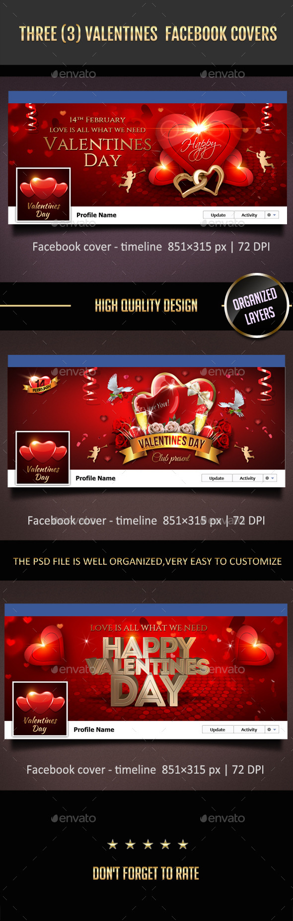 GraphicRiver 3 Valentines Day Facebook Covers 10289008 GraphicRiver 3 Valentines Day Facebook Covers 10289008