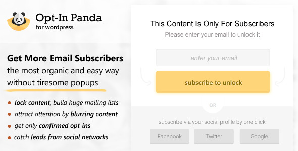 CodeCanyon Opt-In Panda for Wordpress 10224279 CodeCanyon Opt-In Panda for Wordpress 10224279